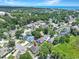 Aerial view of the neighborhood and surrounding landscape with mature trees at 709 Jerdon Circle, North Myrtle Beach, SC 29582