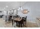 The dining area offers a seamless transition to the kitchen with views of the adjacent bar seating at 754 Salerno Circle # F, Myrtle Beach, SC 29579