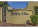Welcome to Bella Vita, a beautiful community, showcased on a monument sign at 754 Salerno Circle # F, Myrtle Beach, SC 29579
