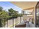 Comfortable balcony with outdoor seating, perfect for enjoying fresh air and city views at 7601 N Ocean Blvd. # 3-B, Myrtle Beach, SC 29572