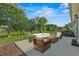 This patio features outdoor furniture and view of the landscape at 8708 Coosaw Ct., Myrtle Beach, SC 29577