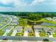 Aerial view of home with a pond in the backyard at 964 Irving Dr., Little River, SC 29566