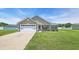 Inviting one-story home with a well-maintained lawn, attached garage and cozy front entrance at 1036 Macala Dr., Conway, SC 29526