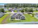 Aerial view of backyard patio with seating area and fence at 1036 Macala Dr., Conway, SC 29526
