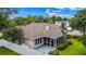 Exterior view showcasing backyard with fenced yard and enclosed patio at 104 Ashton Circle, Myrtle Beach, SC 29588