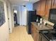Efficiency kitchen featuring modern appliances and ample counter space at 1105 S Ocean Blvd. # 136, Myrtle Beach, SC 29577
