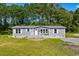 Charming single-story home with gray siding, white trim, and manicured lawn at 1126 Amanda Lane, Loris, SC 29569