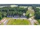 Aerial view of townhomes overlooking green golf course at 116 Kingsbury Loop # C, Conway, SC 29526