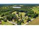 Expansive aerial view showcasing property lines, a mix of trees and open fields at 1206 French Rd, Mullins, SC 29574