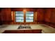 Kitchen featuring dual basin sink, light countertops and view of the outdoors at 1206 French Rd, Mullins, SC 29574