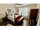 Bedroom with natural light, a ceiling fan, and a comfortable bed with end tables at 1300 Ruddy Ct., Conway, SC 29527