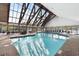 Large indoor community pool with ample seating and a beautiful atrium at 14290 Ocean Hwy. # 407, Pawleys Island, SC 29585