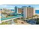 A beautiful aerial view of the Landmark Resort's walkway to the waterpark at 1501 S Ocean Blvd. # 639, Myrtle Beach, SC 29577