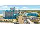 Beautiful aerial view of the Landmark Resort with blue skies at 1501 S Ocean Blvd. # 639, Myrtle Beach, SC 29577
