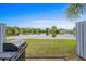 Outdoor grill on the patio with a picturesque lake view at 1809 Crooked Pine Dr. # G3, Surfside Beach, SC 29575