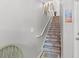 Unique stairway with colorful patterned risers and painted walls at 1907 Enclave Ln. # 1907, North Myrtle Beach, SC 29582
