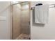 Tiled shower with glass door and modern fixtures at 208 N Ocean Blvd. # 226, North Myrtle Beach, SC 29582