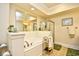 Bathroom with a soaking tub, a glass enclosed shower, and tile flooring at 2180 Waterview Dr. # 1013, North Myrtle Beach, SC 29582