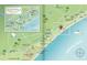 A detailed map showing the property's location relative to attractions, beaches, and local landmarks of Myrtle Beach at 235 Fins Up Circle # 1-102, Myrtle Beach, SC 29572