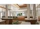 Bright restaurant and bar area with seating and high-end finishes at 235 Fins Up Circle # 1-305, Myrtle Beach, SC 29572