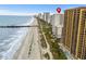Beautiful aerial view of a beachfront resort in Myrtle Beach, complete with beach access at 2504 N Ocean Blvd. # 1936, Myrtle Beach, SC 29577