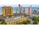 View of beachfront hotel featuring great views of the shoreline at 2504 N Ocean Blvd. # 1936, Myrtle Beach, SC 29577