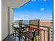 Relaxing balcony with seating and ocean views, perfect for enjoying the coastal breeze at 2504 N Ocean Blvd. # 1936, Myrtle Beach, SC 29577
