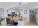 Bright kitchen featuring a breakfast bar, stainless steel appliances, and modern cabinetry at 2504 N Ocean Blvd. # 1936, Myrtle Beach, SC 29577