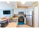 Modern kitchen featuring stainless steel appliances, white cabinets, and ample counter space at 2504 N Ocean Blvd. # 936, Myrtle Beach, SC 29577