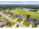 Community aerial view featuring golf course, lush landscaping, and pond at 2783 Sanctuary Blvd., Conway, SC 29526