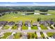 Beautiful aerial view of homes along the golf course, with lush green landscaping and a large pond at 2783 Sanctuary Blvd., Conway, SC 29526