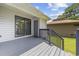 Back deck view with gray paint and access to the backdoor and sliding door to the house at 3537 Lighthouse Way, Myrtle Beach, SC 29577