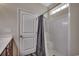 Bathroom featuring a white shower and a half bath at 365 Lenox Dr., Conway, SC 29526