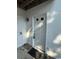Front door with a white frame and black door mat at 403 71St Ave. N # 14, Myrtle Beach, SC 29575