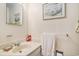 Bathroom with a towel rack, soap dish, and artwork at 424 Villa Woods Dr., Myrtle Beach, SC 29579