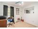 Bedroom with a desk, shelving, and carpeted floors at 424 Villa Woods Dr., Myrtle Beach, SC 29579