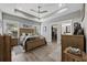 Spacious bedroom boasting a decorative ceiling, walk in closet and ensuite bathroom at 4446 Boggy Rd., Conway, SC 29526