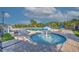 Large community pool with a splash fountain for and plenty of lounging areas at 4524 E Walkerton Rd., Myrtle Beach, SC 29579