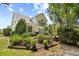 Well-maintained backyard with lush landscaping, mature trees, and a patio, offering a peaceful outdoor retreat at 509 June Bug Ct., Myrtle Beach, SC 29588
