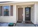 Exterior view of the units' front doors and a shuttered window at 510 Fairwood Lakes Dr. # R-17, Myrtle Beach, SC 29588