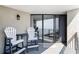 Balcony with chairs and sliding glass door access to interior at 5523 N Ocean Blvd. # 1505, Myrtle Beach, SC 29577