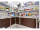 Organized pantry with ample shelving for storage of food and household items at 5904 Bridlewood Rd., North Myrtle Beach, SC 29582