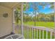 This balcony overlooks a manicured golf course on a sunny day at 650 Tupelo Ln. # 5-F, Longs, SC 29568