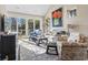 Cozy living room featuring lots of natural light and access to the deck at 6624 Lagoon Pl., Myrtle Beach, SC 29572