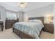 Cozy bedroom featuring a wooden bed frame, dresser, and nightstands for a comfortable retreat at 709 Triple Oak Ln., Garden City Beach, SC 29576