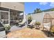 Cozy patio area featuring comfortable lounge chairs and stylish outdoor decor at 800 Monarch Dr. # 49, Myrtle Beach, SC 29588