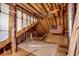 Attic space with exposed wood beams, ceiling fan, and potential for storage or additional living space at 808 Myrtle Ct. # 808, North Myrtle Beach, SC 29582