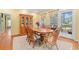 Cozy dining room featuring a wooden table set for six and a classic china cabinet at 89 Cameron Ct., Pawleys Island, SC 29585