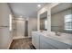 Primary bathroom with double sink vanity, and walk-in shower at 960 Corn Husk Loop, Conway, SC 29527