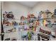 Walk-in pantry with wire shelving fully stocked with food and pantry items at 960 Corn Husk Loop, Conway, SC 29527
